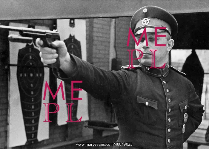 : Police on the shooting range, 1936 : Police on the shooting range, 1936