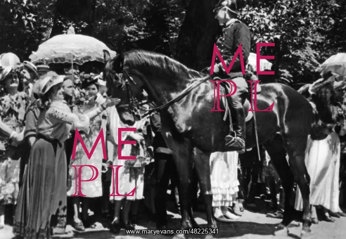 : Policeman on horseback in Vienna, 1910 : Policeman on horseback in Vienna, 1910