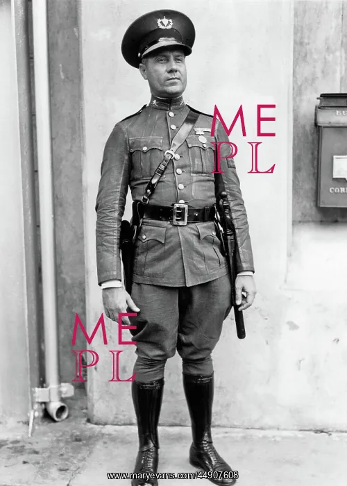 : a Policeman in Full Length Uniform Looking at Camera Ha : a Policeman in Full Length Uniform Looking at Camera Ha