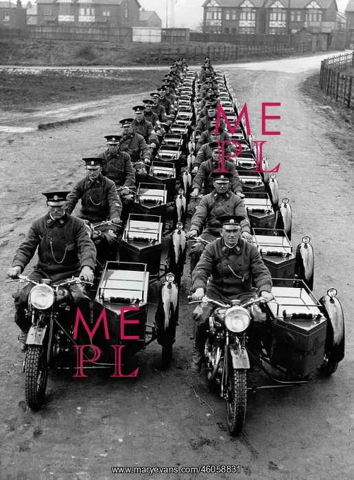 : Forty policemen with motorbikes : Forty policemen with motorbikes