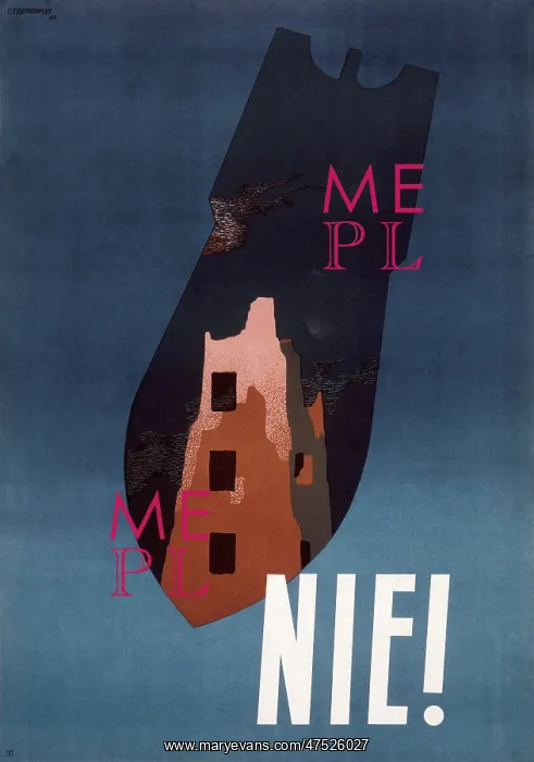 : Polish anti-war poster -- Nie! : Polish anti-war poster -- Nie!