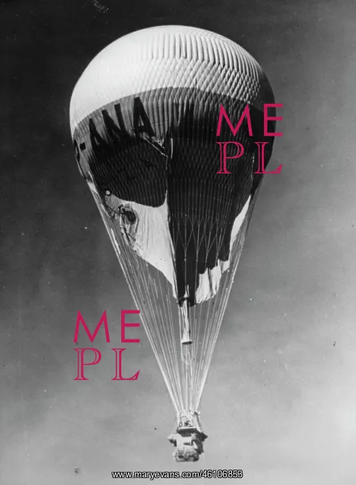 : The Polish balloonist Burzynski and : The Polish balloonist Burzynski and