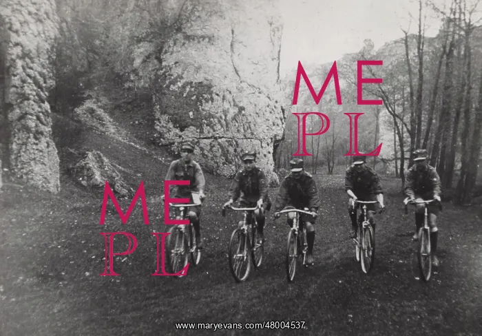 : Polish Scouts on bicycles : Polish Scouts on bicycles