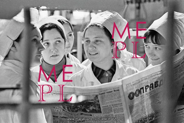 : Political briefing in Khromatron plant, 1971 : Political briefing in Khromatron plant, 1971