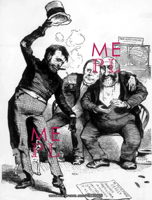 : Political Cartoon by Thomas Nast supporting ? : Political Cartoon by Thomas Nast supporting ?