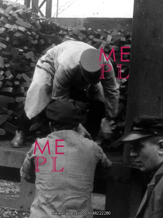 : Political leader transporting coal, 1939 : Political leader transporting coal, 1939