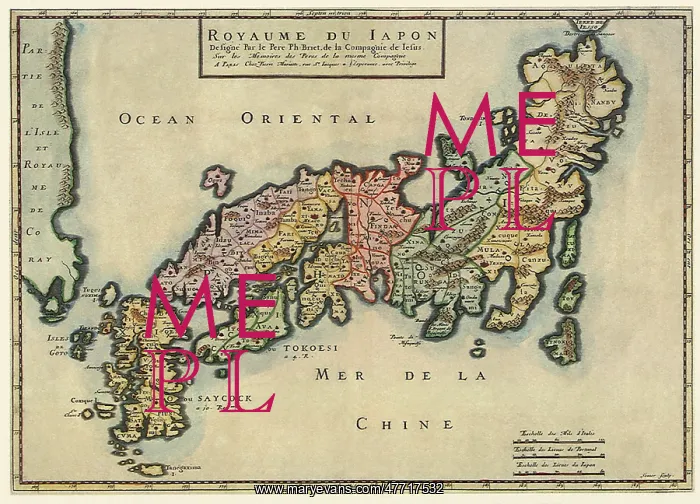 : Political Map of Japan 1650 : Political Map of Japan 1650