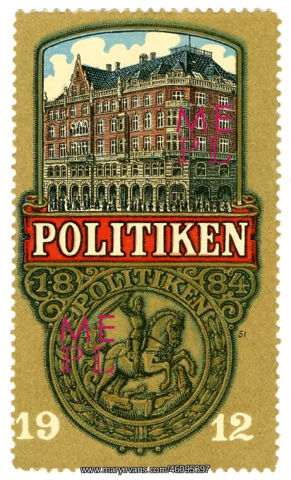 : Politiken, advertisment, 1912 : Politiken, advertisment, 1912