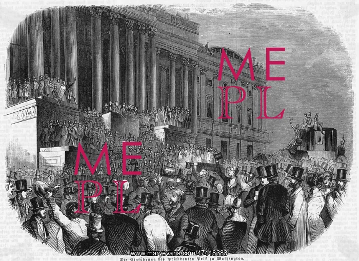 : POLK INAUGURATED 1845 : POLK INAUGURATED 1845