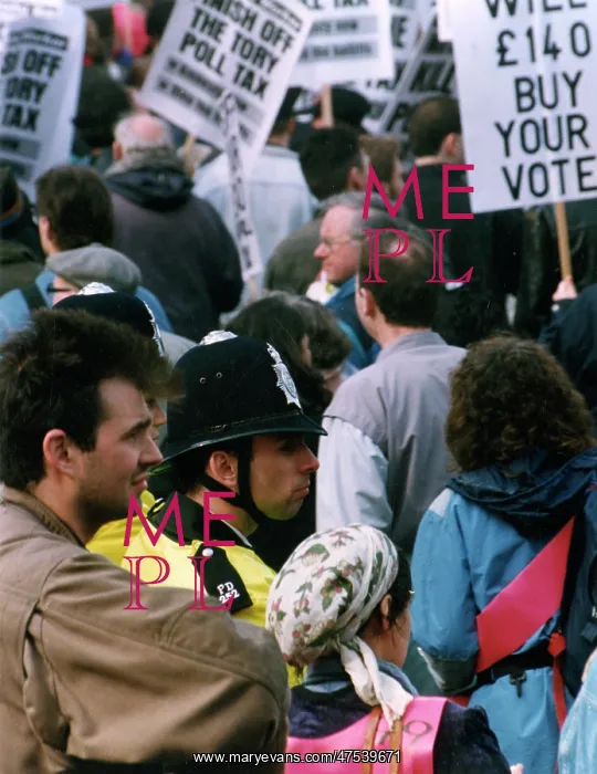 : Poll Tax demonstration, Central London : Poll Tax demonstration, Central London