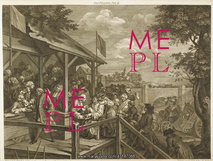 : The Polling, Voting at an election by William Hogarth : The Polling, Voting at an election by William Hogarth