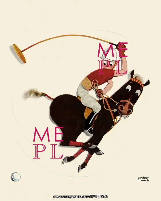  : Polo Player Caricature