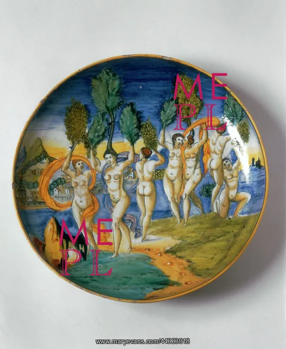 : Polychrome ceramic bowl depicting Phaethon's : Polychrome ceramic bowl depicting Phaethon's