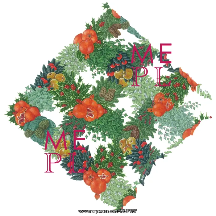 : Pomegranates, holly, ivy, mistletoe etc : Pomegranates, holly, ivy, mistletoe etc
