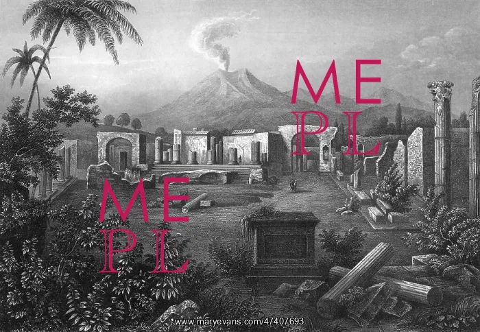 : POMPEII FORUM 1850 : POMPEII FORUM 1850