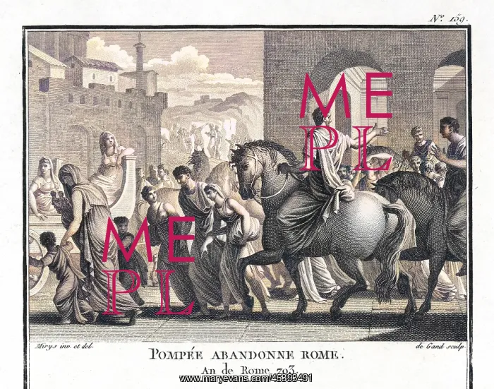 : Pompeius Flees Rome : Pompeius Flees Rome