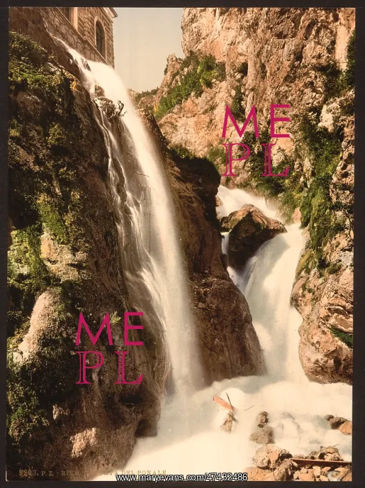 : Ponale Waterfall, Lake Garda, Italy : Ponale Waterfall, Lake Garda, Italy