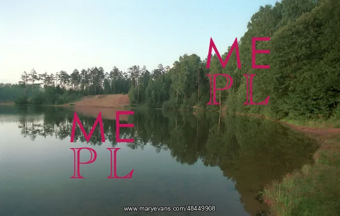 : Pond Mirror photo art work, 1992 : Pond Mirror photo art work, 1992