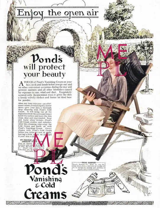  : Pond's Advert, 1927