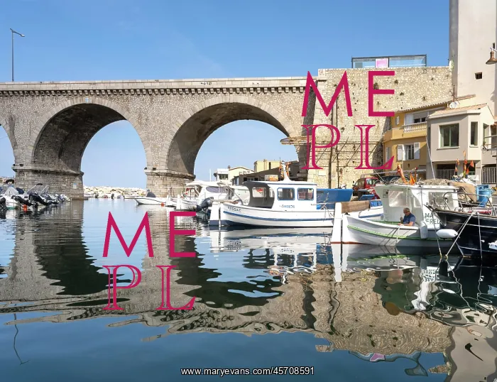 : Pont de la Corniche Kennedy, Vallon des Auffes, Marseilles : Pont de la Corniche Kennedy, Vallon des Auffes, Marseilles