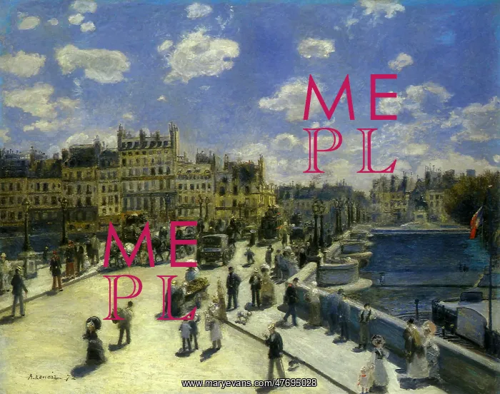 : Pont Neuf, Paris, by Renoir : Pont Neuf, Paris, by Renoir