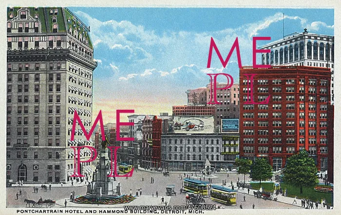 : Pontchartrain Hotel, Campus Martius, Detroit, Michigan, USA : Pontchartrain Hotel, Campus Martius, Detroit, Michigan, USA