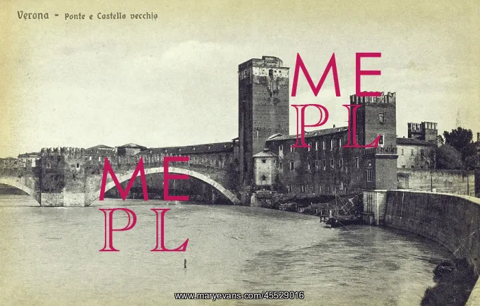 : Ponte e Castello Vecchio - Verona, Italy : Ponte e Castello Vecchio - Verona, Italy