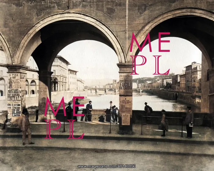 : Ponte Vecchio and River Arno, Florence, Italy : Ponte Vecchio and River Arno, Florence, Italy