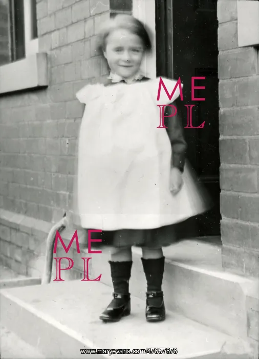 : Pontefract Union Cottage Homes, Carleton - Girl on Step : Pontefract Union Cottage Homes, Carleton - Girl on Step