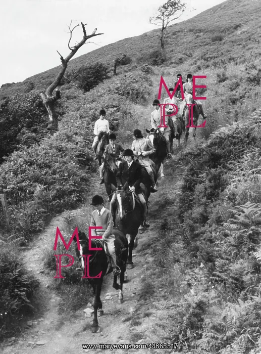 : PONY CLUB. A Pony Club of mostly girls and the odd boy, on a day's trek in South Wales : PONY CLUB. A Pony Club of mostly girls and the odd boy, on a day's trek in South Wales