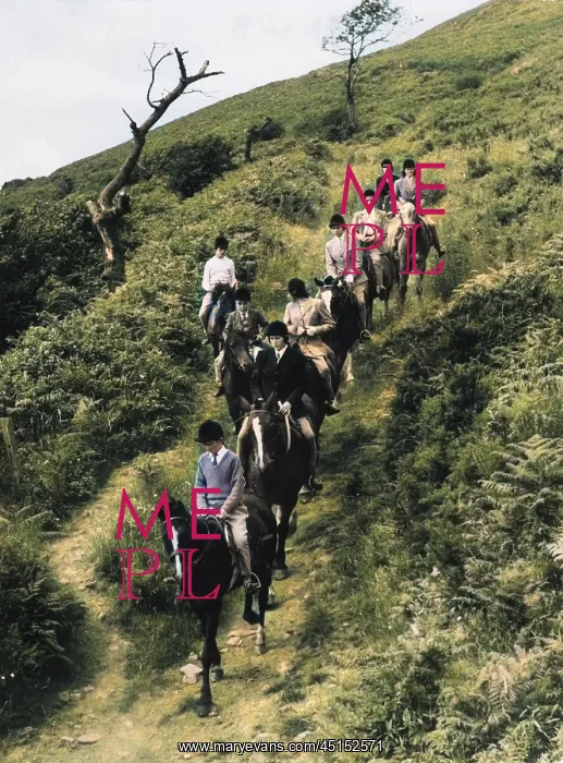 : PONY CLUB. A Pony Club of mostly girls and the odd boy, on a day's trek in South Wales : PONY CLUB. A Pony Club of mostly girls and the odd boy, on a day's trek in South Wales