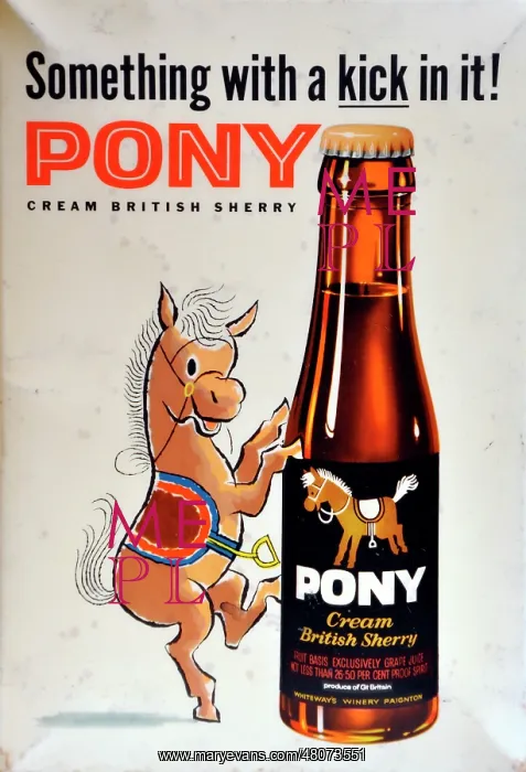 : Pony cream British sherry : Pony cream British sherry