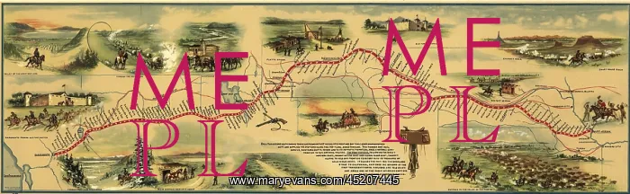 : Pony express route April 1860 - October ? : Pony express route April 1860 - October ?