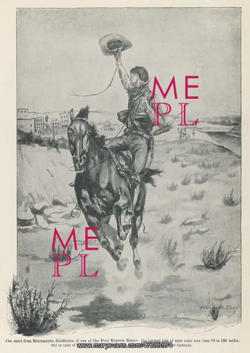 : Pony Express Starting : Pony Express Starting