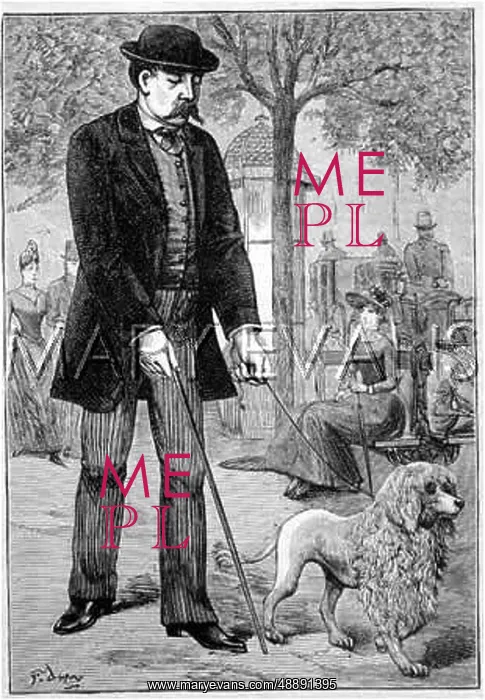 : POODLE AND BLIND MAN : POODLE AND BLIND MAN