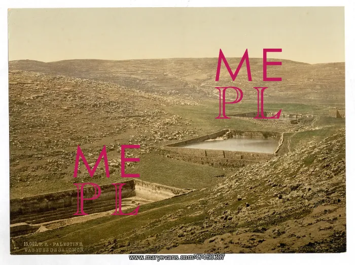 : The pools of Solomon, Bethlehem, Holy Land, (i.e. Nein, Isr : The pools of Solomon, Bethlehem, Holy Land, (i.e. Nein, Isr