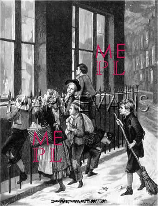 : POOR CHILDREN / SNOW 1886 : POOR CHILDREN / SNOW 1886