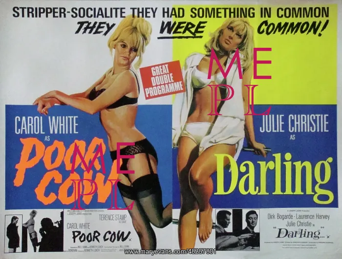 : POOR COW starring Carol White and DARLING starring Julie Christie Double : POOR COW starring Carol White and DARLING starring Julie Christie Double
