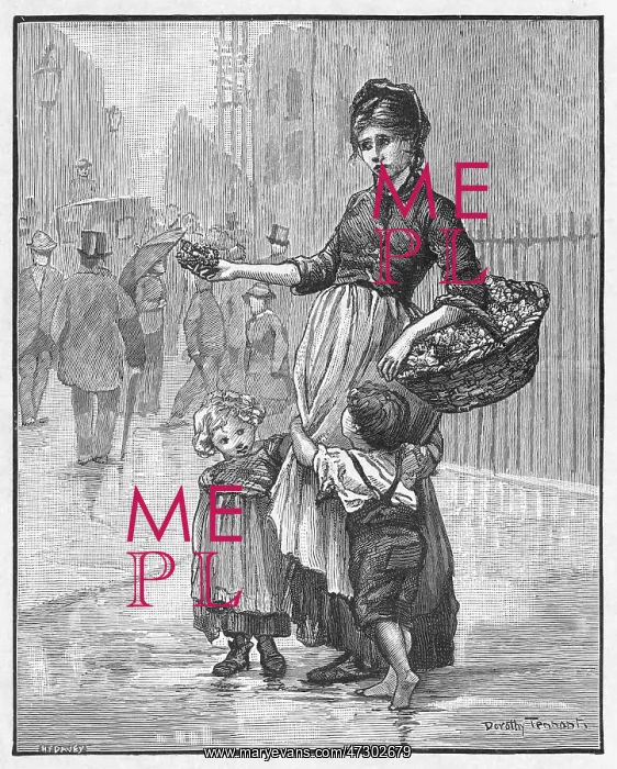 : POOR FLOWER GIRL C19 : POOR FLOWER GIRL C19