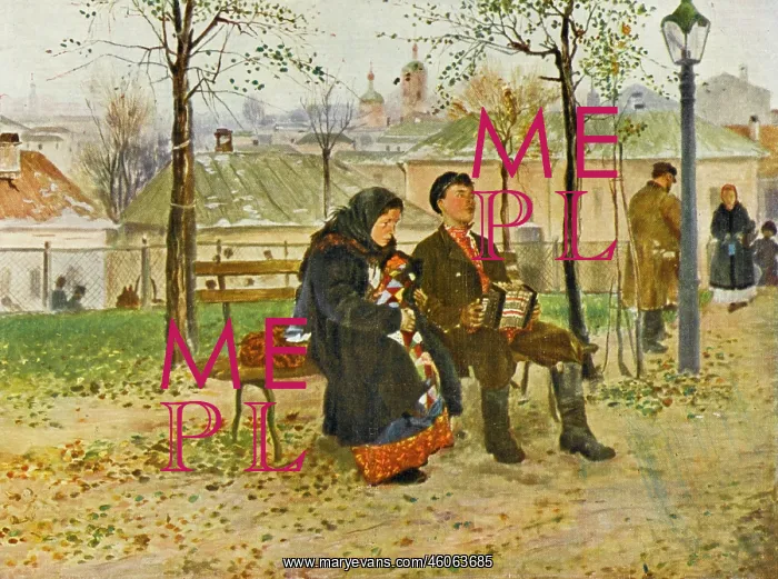 : A poor Russian couple : A poor Russian couple