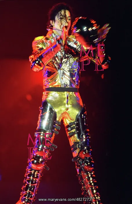 : Pop singer Michael Jackson performs at Dinamo Stadium, 1996 : Pop singer Michael Jackson performs at Dinamo Stadium, 1996