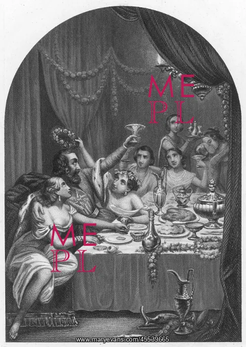 : Pope Alexander VI (Borgia) dining : Pope Alexander VI (Borgia) dining