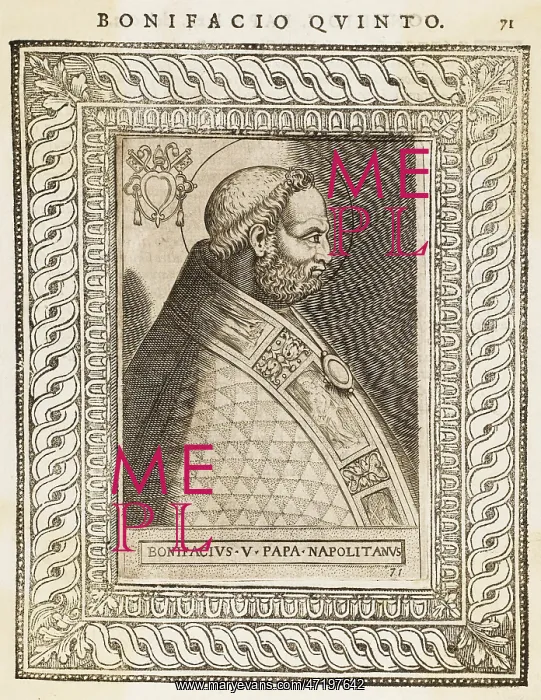  : POPE BONIFACIUS V
