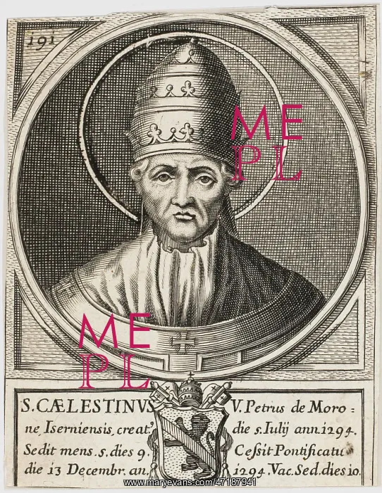 : POPE CAELESTINUS V : POPE CAELESTINUS V
