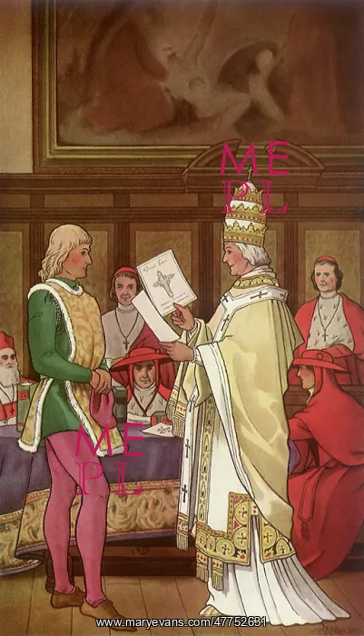 : Pope Fastidiousness examines Printed Impression : Pope Fastidiousness examines Printed Impression