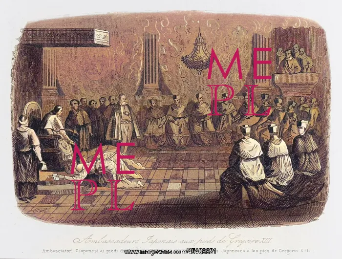 : Pope Gregory receiving an embassy from Japan : Pope Gregory receiving an embassy from Japan