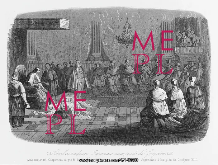 : Pope Gregory receiving an embassy from Japan : Pope Gregory receiving an embassy from Japan