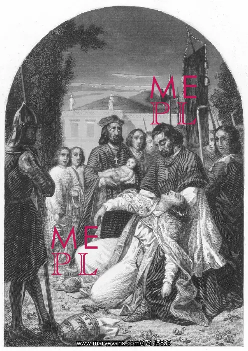 : Pope Joan gives birth : Pope Joan gives birth