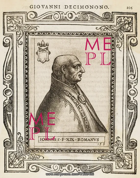  : POPE JOANNES XIX