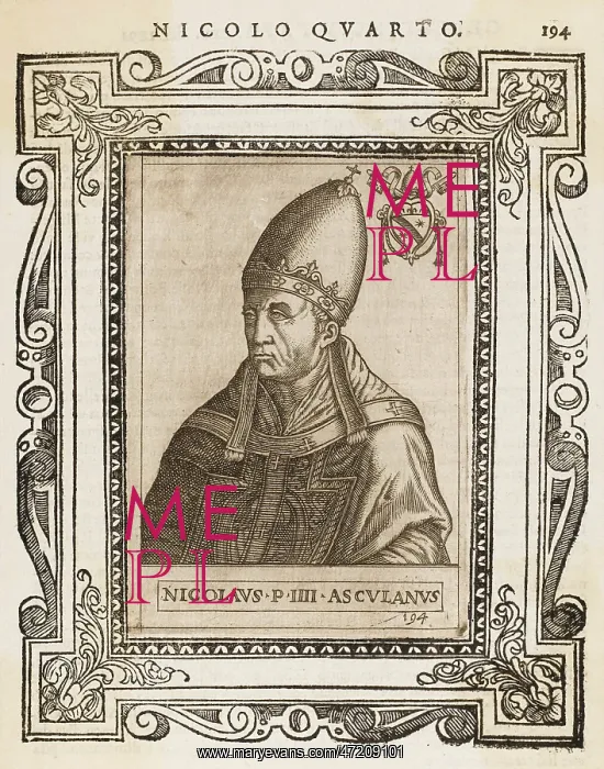  : POPE NICHOLAUS IV